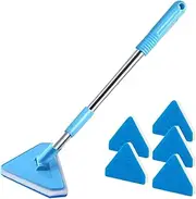 yupeuooe Scrubber for Fish Tank | Long Handle Fish Tank Scrubber - Long Handle Cleaning Tool Scraper for Terrarium Home Pond Kitchen