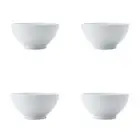 4x Maxwell & Williams Porcelain 15cm Basics Diamonds Rice Bowl Serving Dish WHT