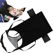 Portable Toddler Airplane Bed Expandable Travel Toddle Bed with Adjustable Locking Strap Soft Airplane Footrest for Travel Car (2)