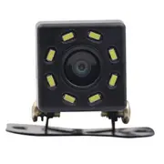 Car Rear View Night Vision 8 LED Reverse Camera HD Video Waterproof Reversing Parking Monitor CCD 170 Degree Wide Angle Black