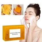 Turmeric Kojic Acid Brightening Soap Skin Whitening Dark Spots lightening Acne一