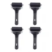 PrintPro Roller Kit - 4 Pack | Rubber Brayer Roller for Printmaking, Wallpaper S
