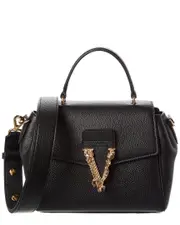 Versace Virtus Leather Satchel
