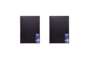 2x Jasart A3 Wire Bound Visual Diary 60-Sheets Writing Stationery Black White