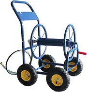 Hose Pipe Holder Garden Hose Reel Cart with Wheels for Outdoor, Yard Water Planting Truck, 490 Feet of 1/2 Inch Large Capacity Hose Reel Cart, Heavy Duty Patio Lawn Garden Watering Equipment Cart Hos