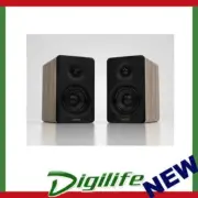 Edifier M60 Bluetooth Compact Desktop 2.0 Speakers - Classic Oak USB-C & AUX
