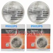2 pc Philips Low Beam Headlight Bulbs for Volkswagen 411 Brasilia Dasher we (for: Volkswagen)