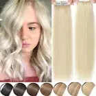 CLEARANCE/One Piece 100% Remy Clip In Human Hair Extensions Side Pad Topper Weft