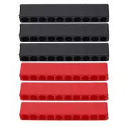 6Pcs Bit Holder 10 Hole 1/4 Hex Shank Screwdriver Plastic Screwdriver Storage