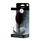 Sport Fucker Thunder Plug Large Medium Black Round Hollow Bulb with Rolling Ball