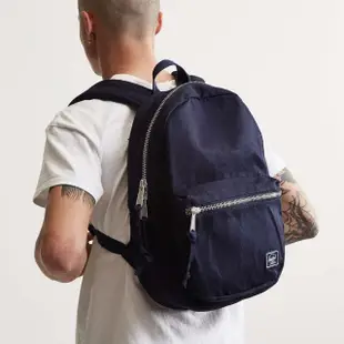 【Herschel】Lawson 高階 Surplus 深藍 虎紋 迷彩 厚帆布 金屬拉鍊 筆電夾層 防潑水 男生 背包 後背包