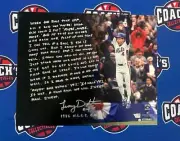 Lenny Dykstra Autographed 16x20 Photo with 1986 NLCS GW HR Story Inscription (St