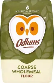 Odlums Wholemeal Flour 70.54 Ounce Natural High Bran Dietary Fiber from Ireland