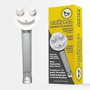 The Original Smiling Sponge Handle Soap Dispensing Handle for Scrub Daddy Sponge (White) Second Generation