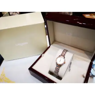 (已售出)Longines 浪琴 聖米爾 18K 半金 原鑲鑽 機械女錶 閒置新品