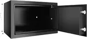 Cabinet Safes Fireproof Digital Safe Box Cash Anti-theft Safe Box Electronic Documents Safety 8.5L Security Solid Steel Gun Safes(Black- 31x20x20cm)