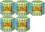 5 Bottles x Tiger Balm White Ointment 21g each - Ayurveda Pain Relieve Balm