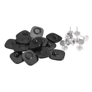 Anti-Theft Retail Security Hard Tags with Pins Radio Frequency Back 50 pcs