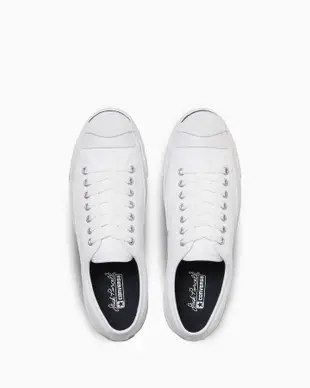 日本限定 Converse JACK PURCELL 基本款 開口笑 白色 帆布鞋 藍標/ 22.5 cm