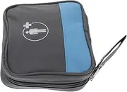 SOLUSTRE Portable Medicine Storage Bag Compact Organizer for Medications Lightweight Emergency Bag Multiple Compartments for Travel Outdoor Activities and Grey