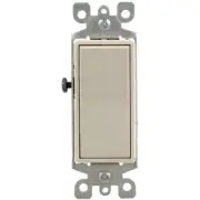 Leviton Mfg S16-05603-2TS Light Almond 3 Way 15 Amp Rocker Switch