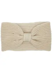 Inverni Knotted Wool and Cashmere-blend Headband - Natural - One Size One Size