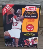 Vintage Chicago Bulls #23 Michael Jordan Fruit Snacks Farley's Full Sealed Box