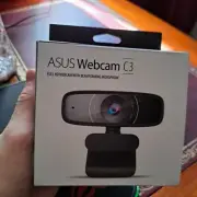 ASUS Webcam C3 1080p HD USB Camera Beamforming Microphone Tilt-adjustable Black