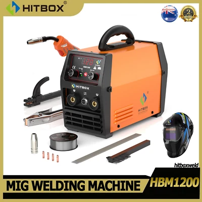 HITBOX 2 IN 1 MIG Welder Gasless Portable MIG MMA ARC 220V IGBT Welding Machine