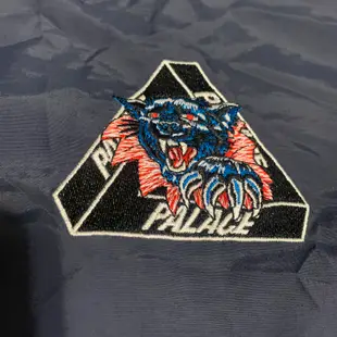 [L號] Palace 19 RIPPED COACH 藍 教練外套 尼龍 黑豹 刺繡 三角 二手 SUPREME