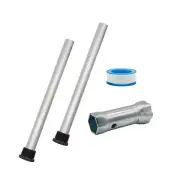 Rv Water Heater Anode Rod 2 Pack Rv Hot Water Tank Aluminum Anode Rod for Sub...
