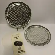 The Pampered Chef Tart/Flan Pan Set 10" inch Set Of Two Recipe And Instruction