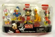 MICKEY MOUSE CLUBHOUSE FIGURINE PLAYSET-MICKEY,MINNIE,DONALD,PLUTO,DAISY-NEW!