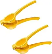 2 Pcs Lemon Squeezer,Hand Press Aluminum Alloy Lime Squeezer,Manual Citrus Juicer,Multipurpose Lime Juicer for Kitchen Bar Restaurant