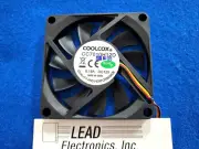 QTY2 COOL-COX CC7010H12D-3-WIRE 12-VOLT/DC 70MM X 70MM FAN DOUBLE BALL BEARING
