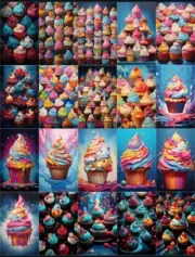 20 Pcs Cupcake Tags Junk Journal Scrapbook USA Seller