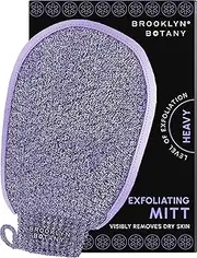 Brooklyn Botany Exfoliating Mitt for Bath and Shower – Heavy Duty Exfoliating Body Scrubber for Massage and Dead Skin Remover for Body – 1 Mitt