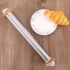 Pizza Stainless Steel Rolling Pin Mat Dough Roller Baking Tools Bakeware