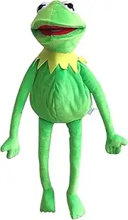 Kermit Frog Puppet, The Muppets Show, Soft Hand Frog Stuffed Plush Toy with 50 Pcs Kermit Frog Stickers, Gift Ideas for Boys and Girls- 24 Inches