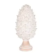 Belle Maisoor Finial Polyresin 36cm Sculpture Tabletop Accent Home Decor Cream