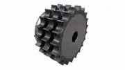 08B-3-57 Tooth BS 1/2" Pitch Triplex Pilot Bore Sprocket