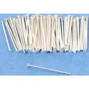 75 Head Pins Sterling Silver Bead Parts 24 Gauge