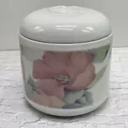 Anais Anais Cacharel Porcelain Flowers Perfume Candle With Lid ~ France ~3 1/2”