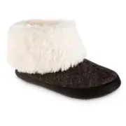 Isotoner Women's Memory Foam Heather Knit Marisol Bootie Slippers Size M L NWT