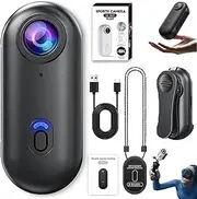 Treklon POV Camera, Treklon Body Camera, Stallionframes 4k Mini Handsfree Bodycam, HD 1080p/4k Pocket Action Cam, 170° Wide, Angle, Wearable Videos Recording (Black,1080P)
