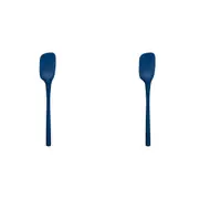 2x Tovolo Flex-Core All Silicone Nylon Spoonula Cooking Utensil Deep Indigo