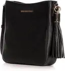 New w/Tags Michael Kors Black Leather Bedford Tassel Crossbody Bag Purse Handbag