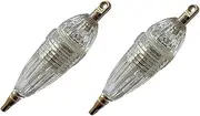 tieedhfu 2pcs Fish Attractive Lamp Optic Compact Lamps High Brightness Increase Fishing Rate Light Underwater Lightweight Accessories, White