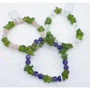 Peridot, Quartz gemstone bracelet