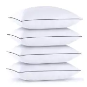 Pillows Queen Size Set of 4 - Bed Pillows for Sleeping Queen (Pack of 4) White